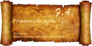 Frankovits Aida névjegykártya
